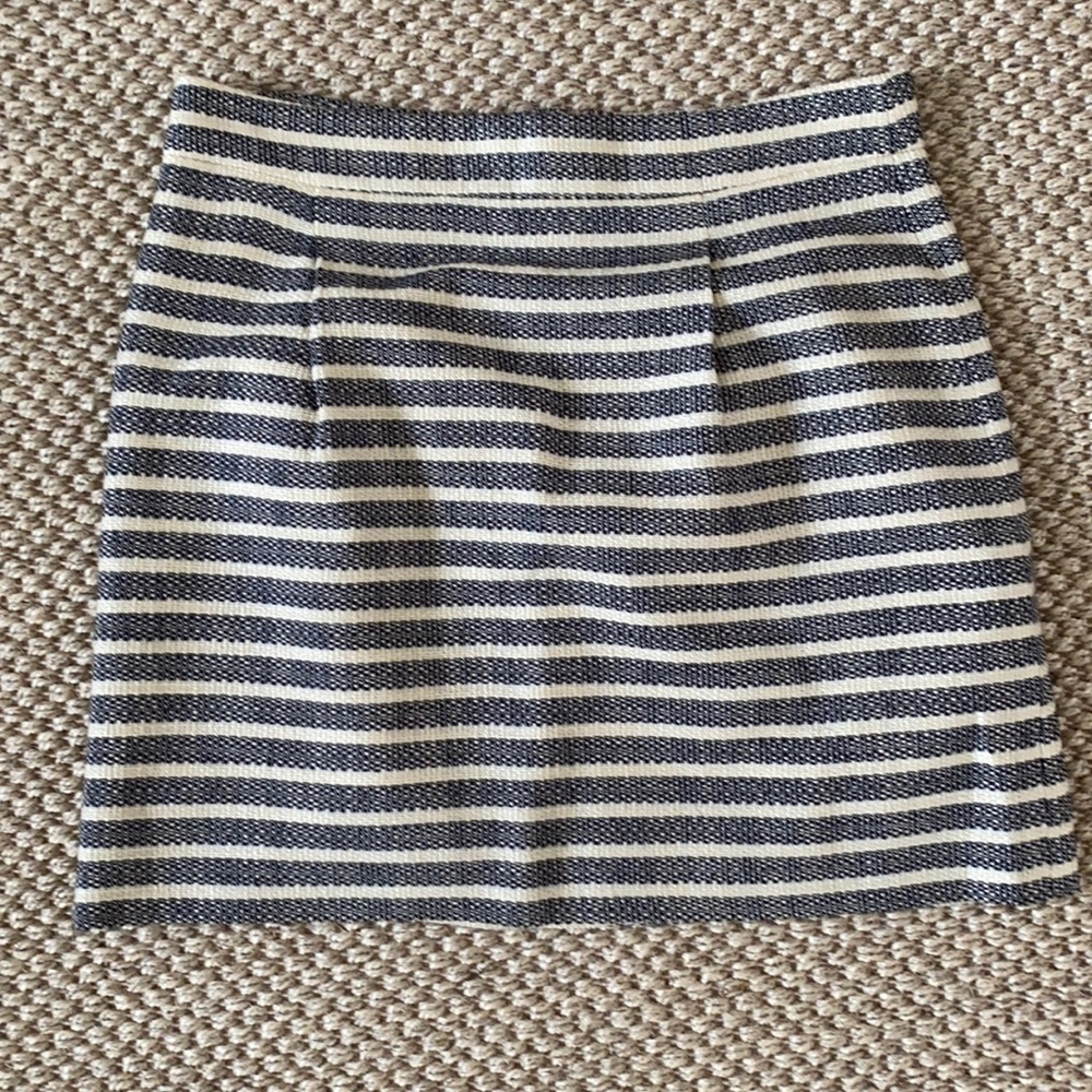 J CREW STRIPED SKIRT